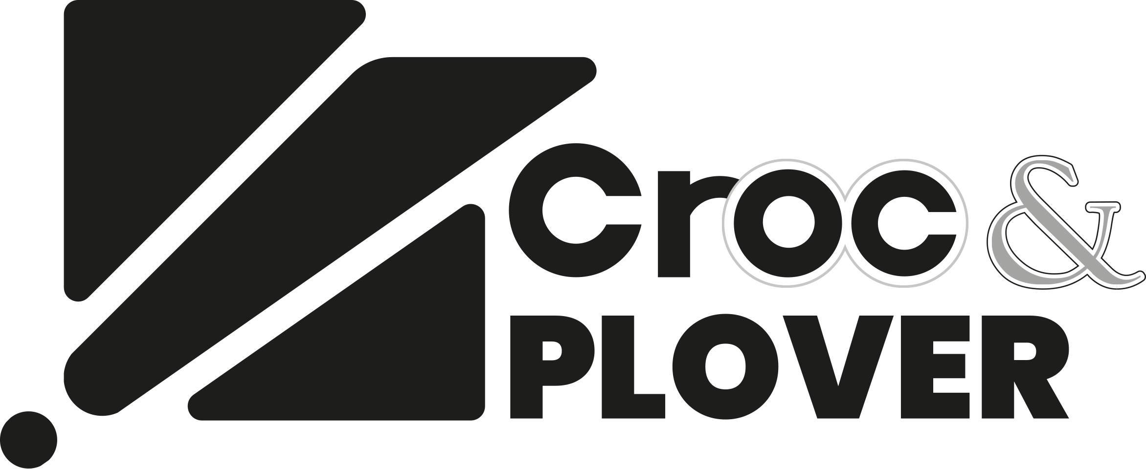 Croc & Plover Gray Logo